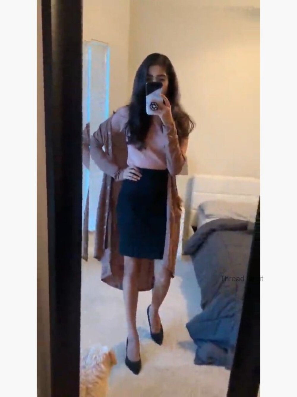 Long Cardigan with Pockets, High Low Hem, Button Down, Lightweight Knit - Picture 7 of 7